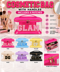 Cosmetic Case with Handle Includes Patches