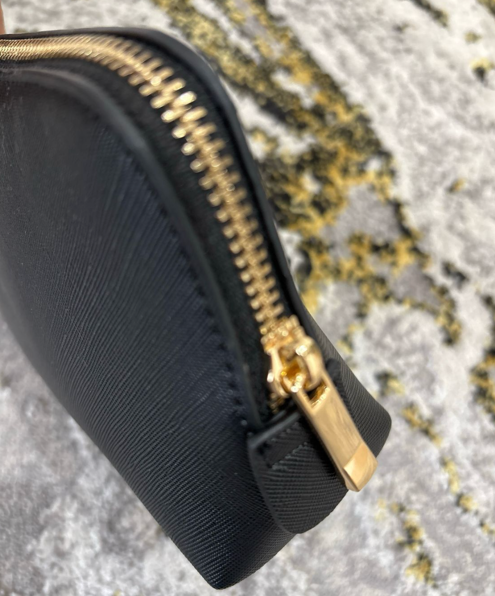 Saffiano Vegan Leather Personalised Pouch