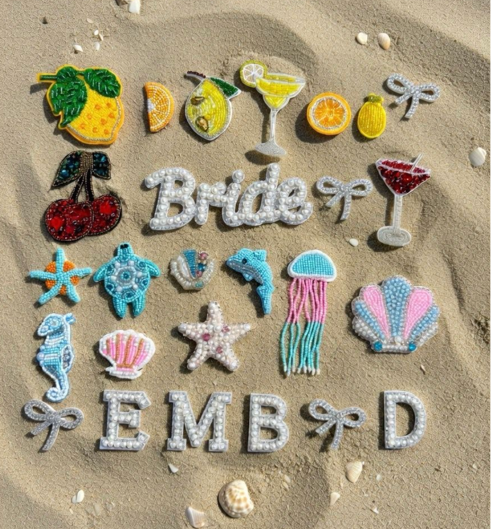 Personalised Straw Embellished Beach Clutch Girls Trip Choose Clutch Number