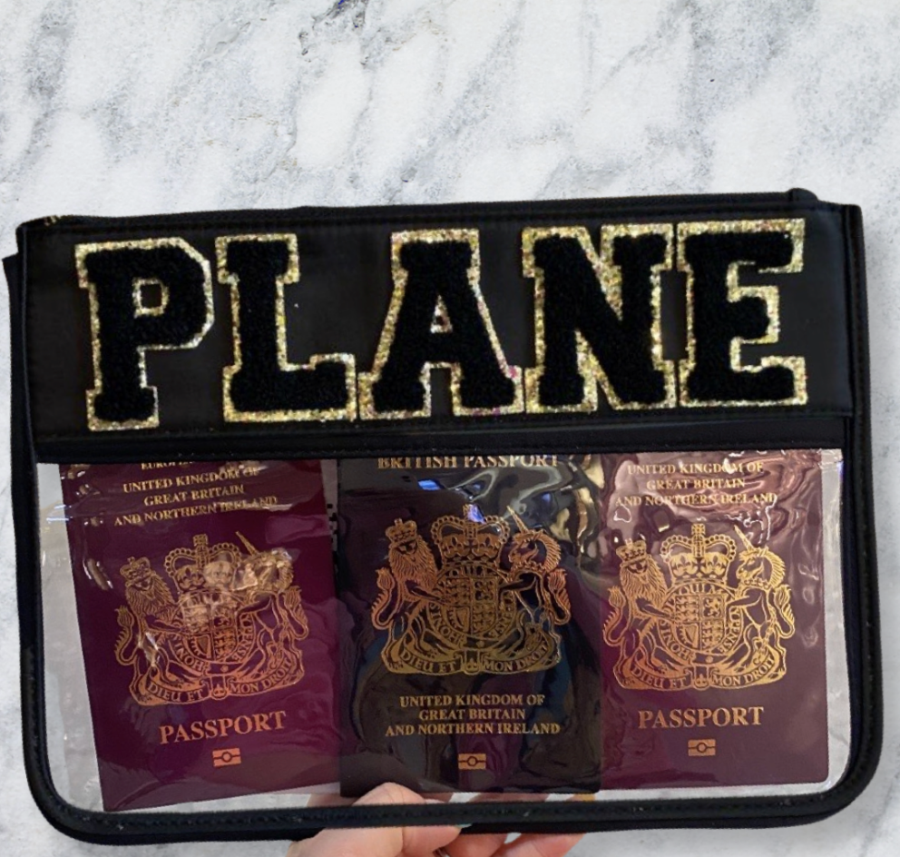 Clear PLANE Airport Pouch