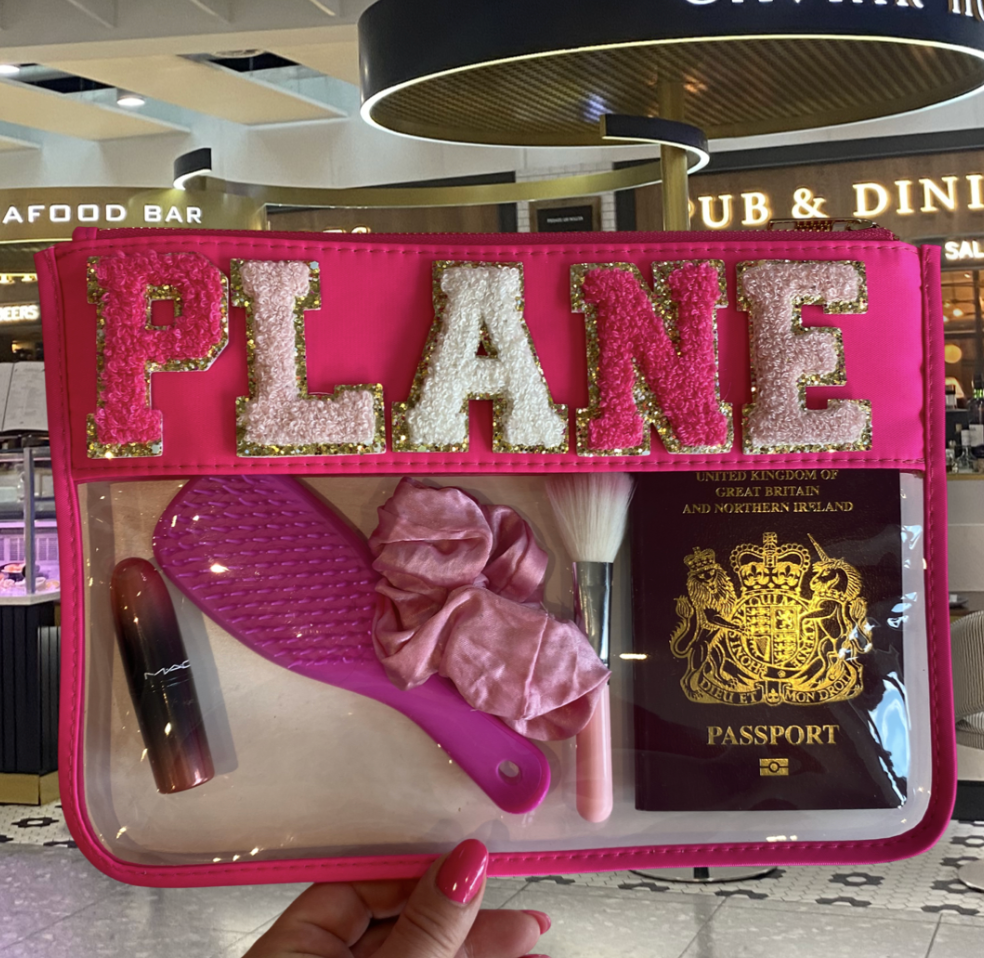 Clear PLANE Airport Pouch