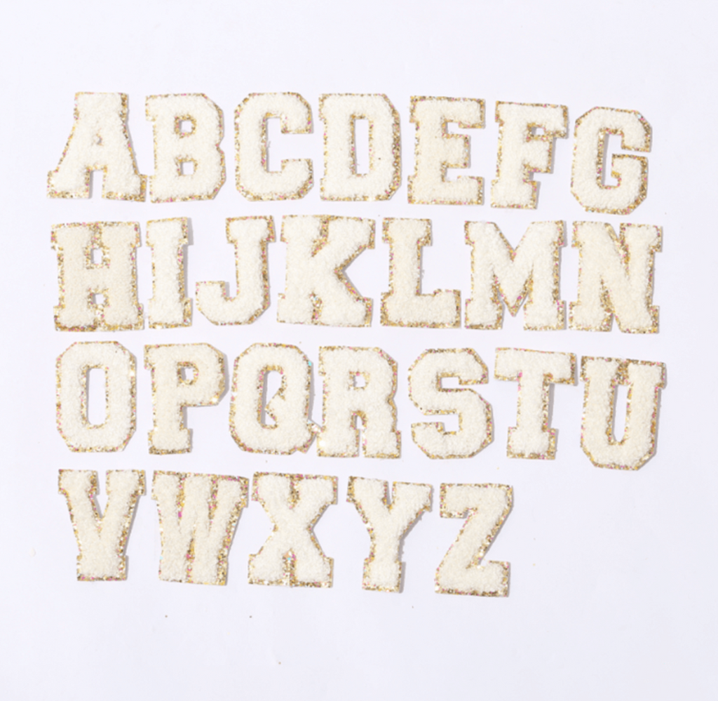Chenille Letter Patches (Approx 6cm)