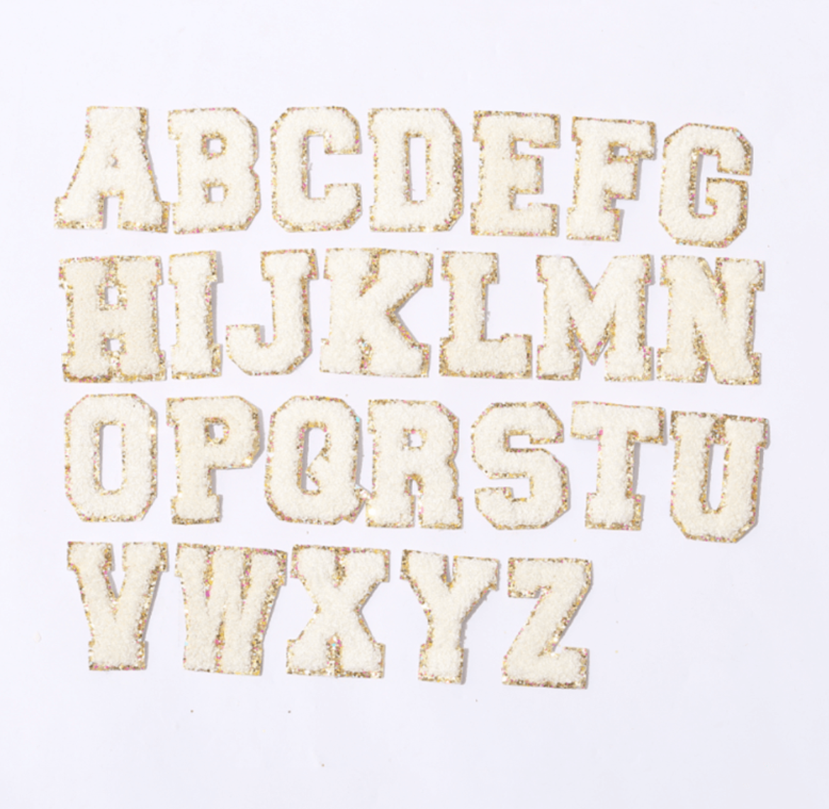 Chenille Letter Patches (Approx 6cm)