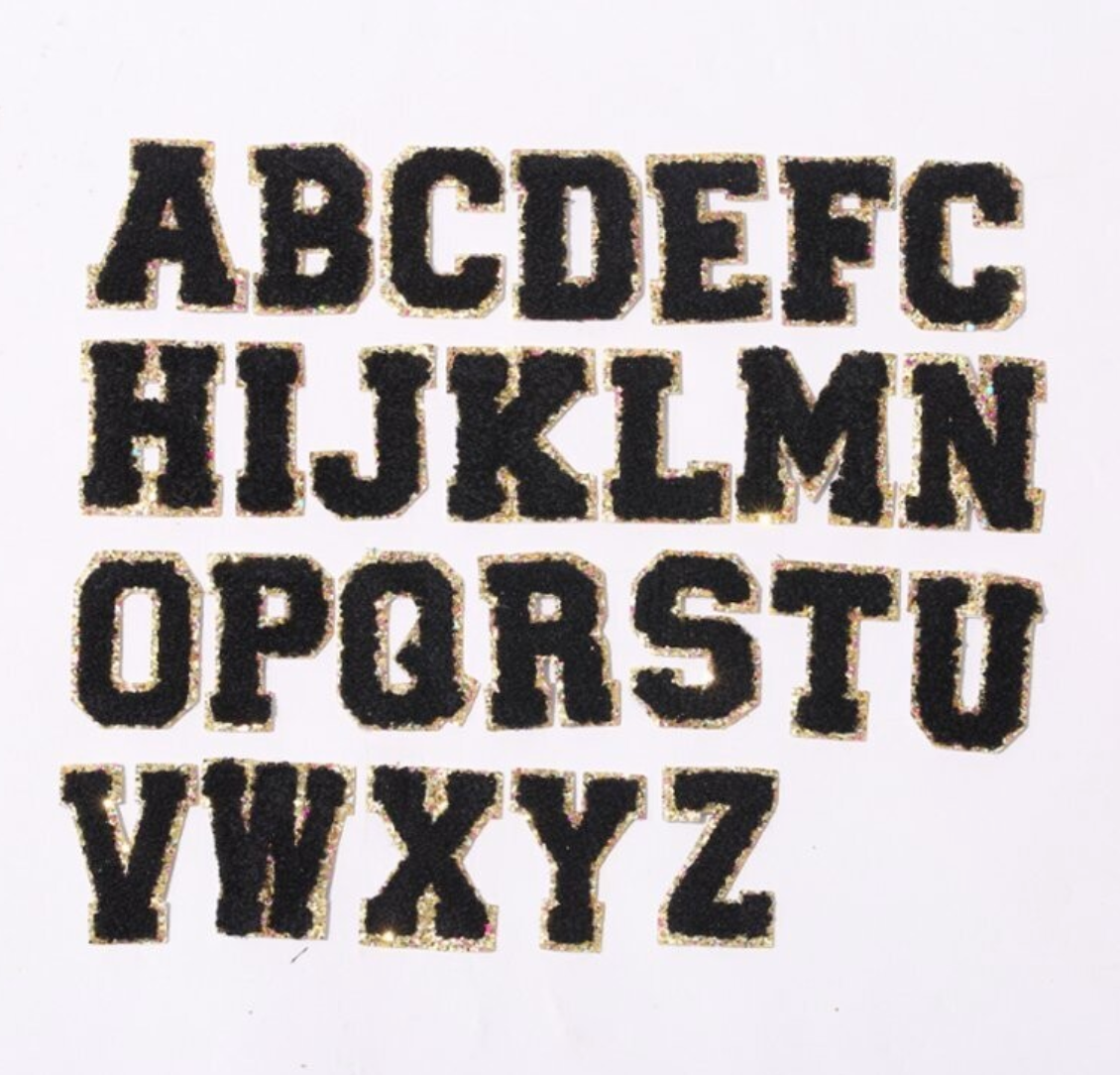 Chenille Letter Patches (Approx 6cm)