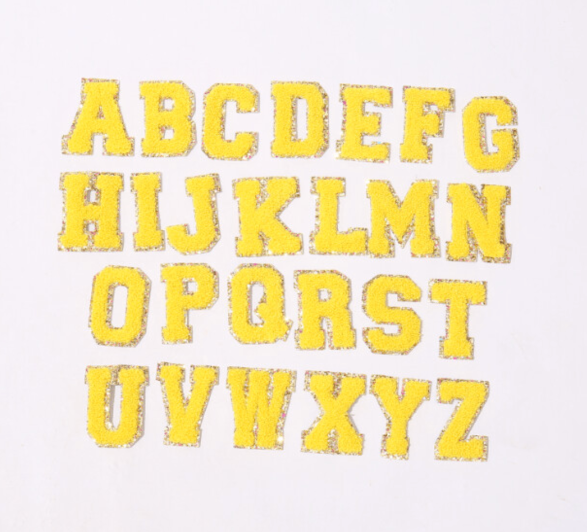 Chenille Letter Patches (Approx 6cm)