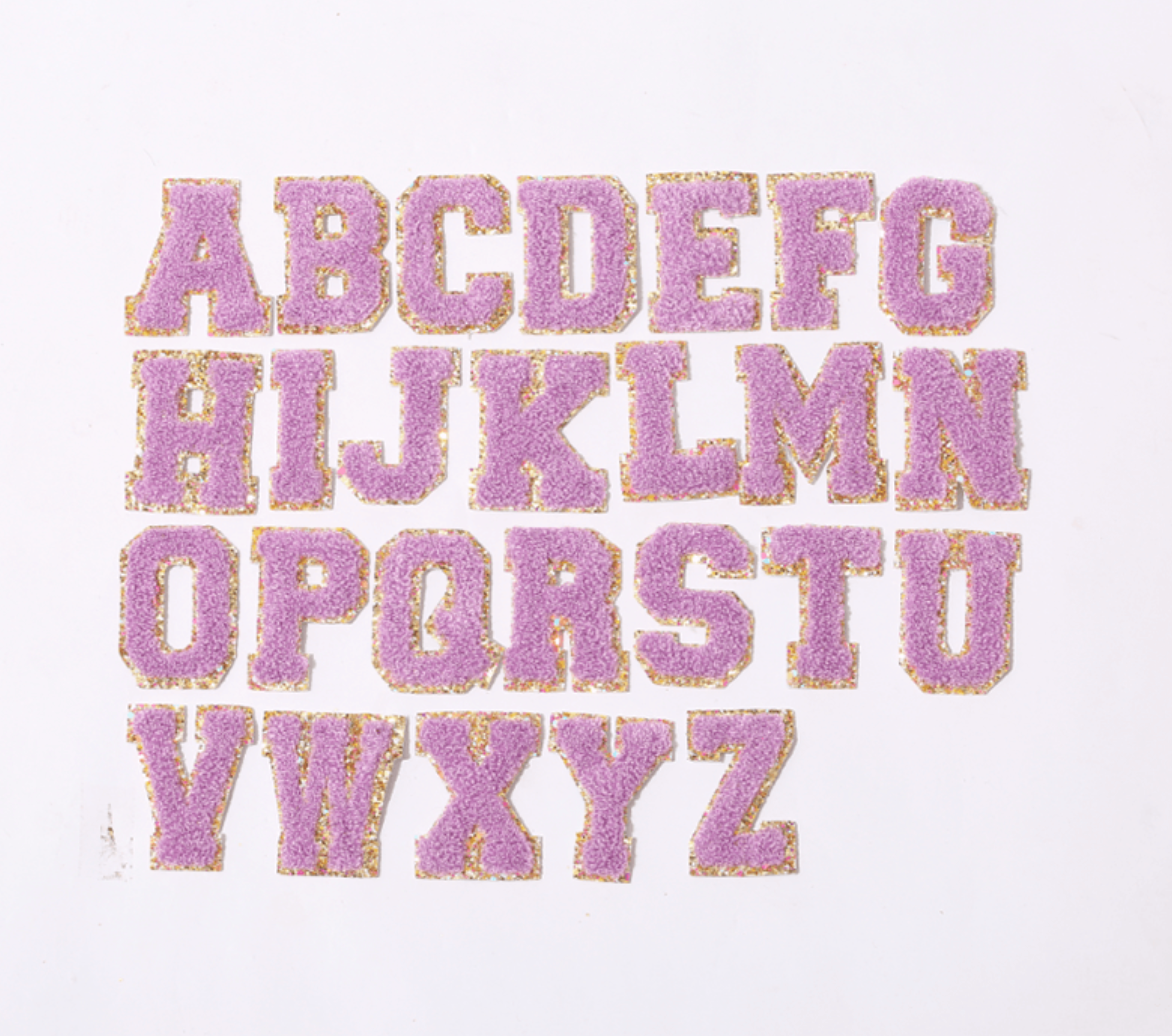 Chenille Letter Patches (Approx 6cm)