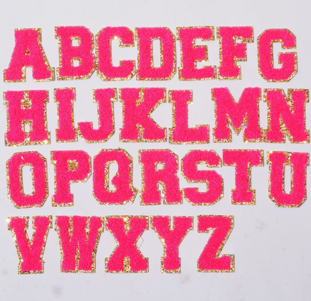 Chenille Letter Patches (Approx 6cm)