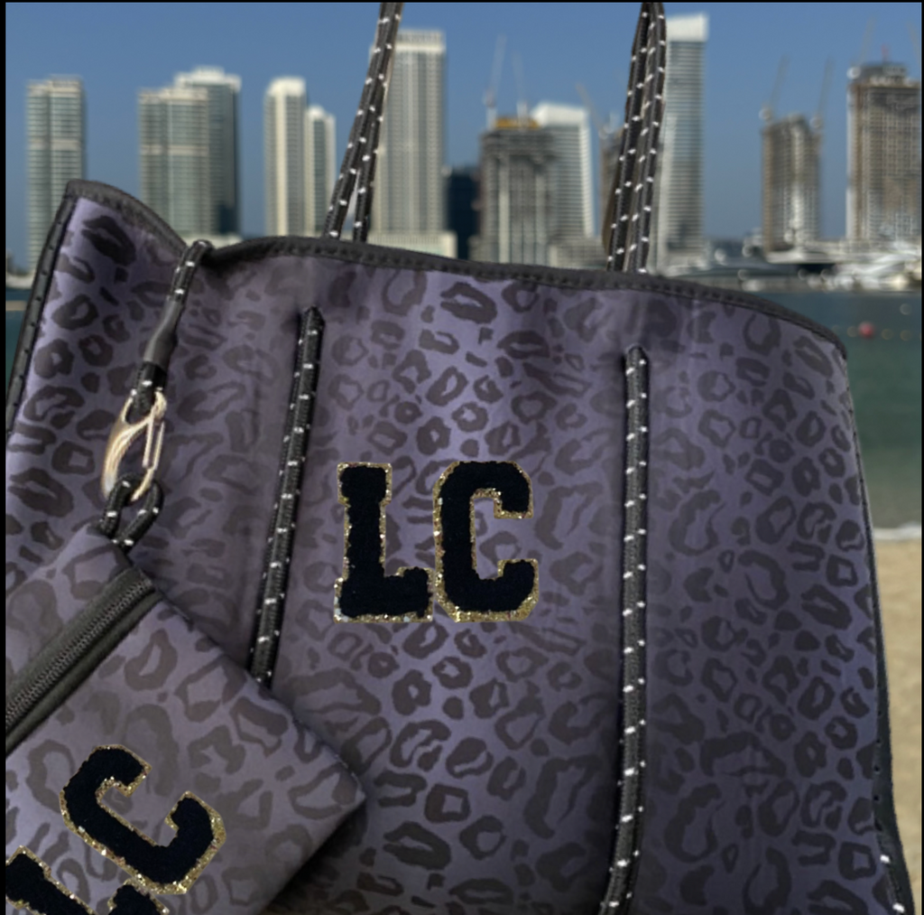 Neoprene Tote Bag with Matching Pouch