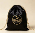 Luxe Satin Bag Black & Gold